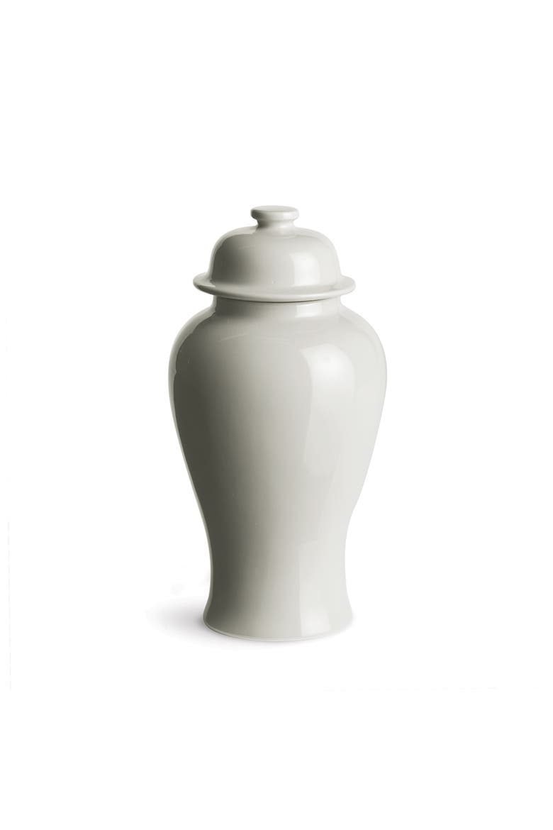 Koa Lidded Mini Ginger Jar Large, Main, color, White