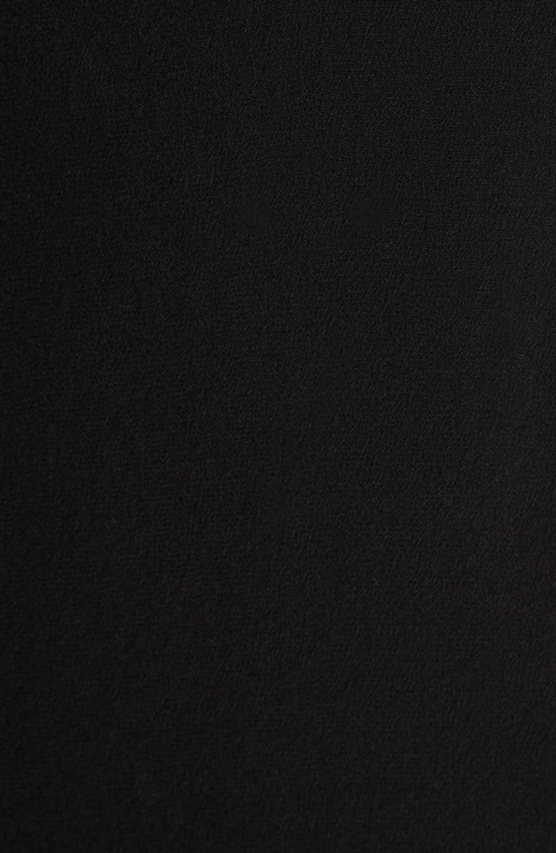 TOM FORD Long Sleeve Silk Crêpe de Chine Tunic Dress, Alternate, color, Black