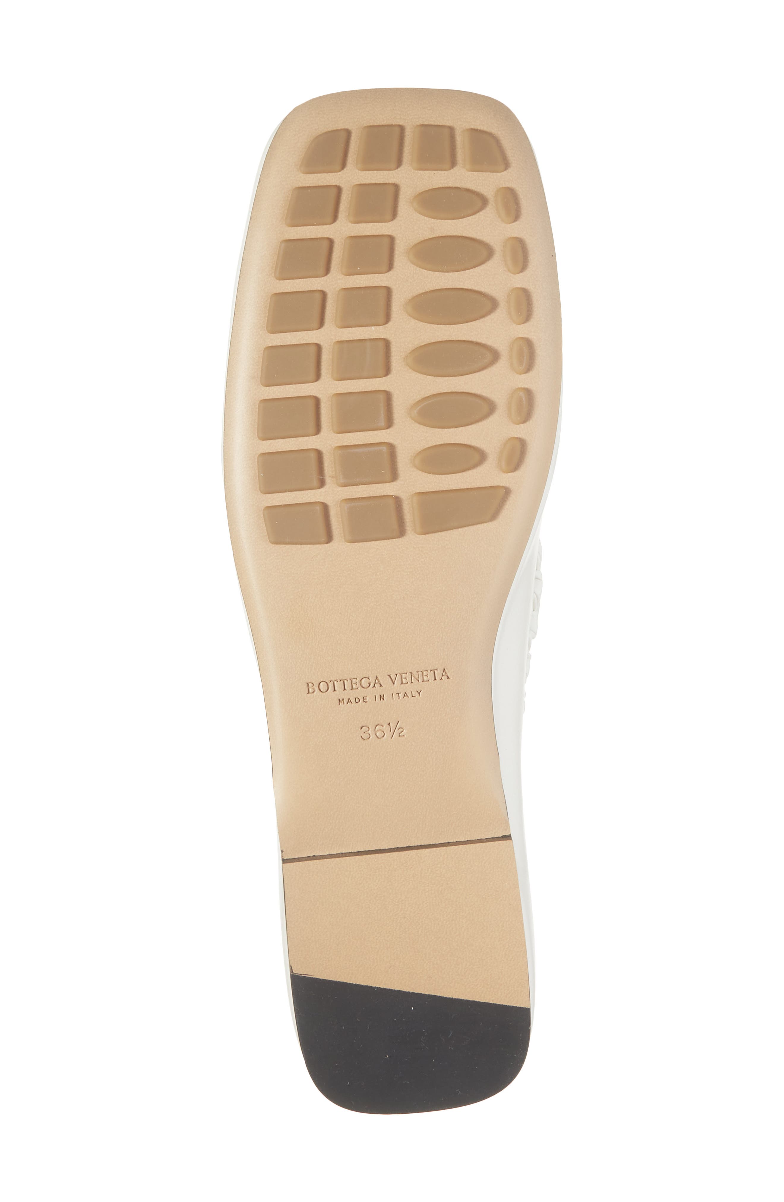 Bottega Veneta Sabato Square Toe Slipper Loafer, Alternate, color, Alabaster