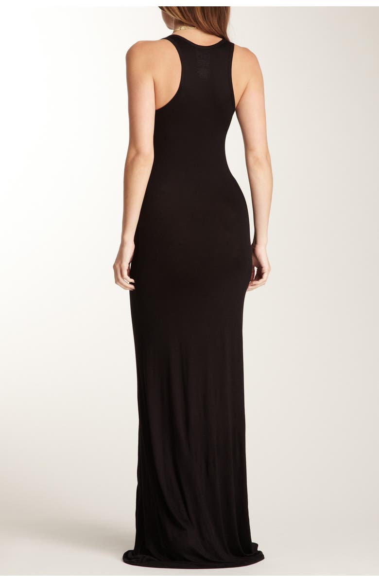 GO COUTURE Racerback Maxi Dress, Alternate, color, Black