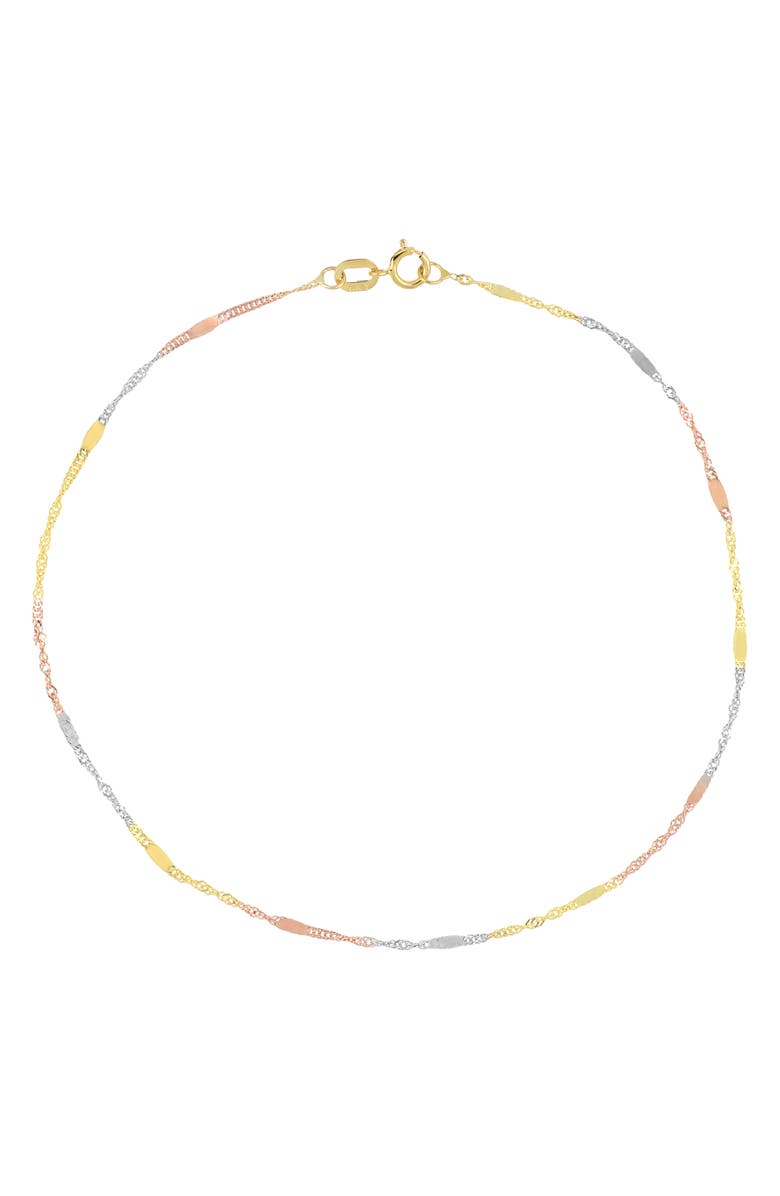 Bony Levy Kids' 14K Gold Anklet, Main, color, 