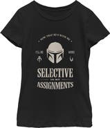 Star Wars: The Mandalorian and Grogu Girl's Star Wars The Mandalorian and Grogu Selective In My Assignments Graphic T-Shirt