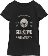 Star Wars: The Mandalorian and Grogu Girl's Star Wars The Mandalorian and Grogu Selective In My Assignments Graphic T-Shirt