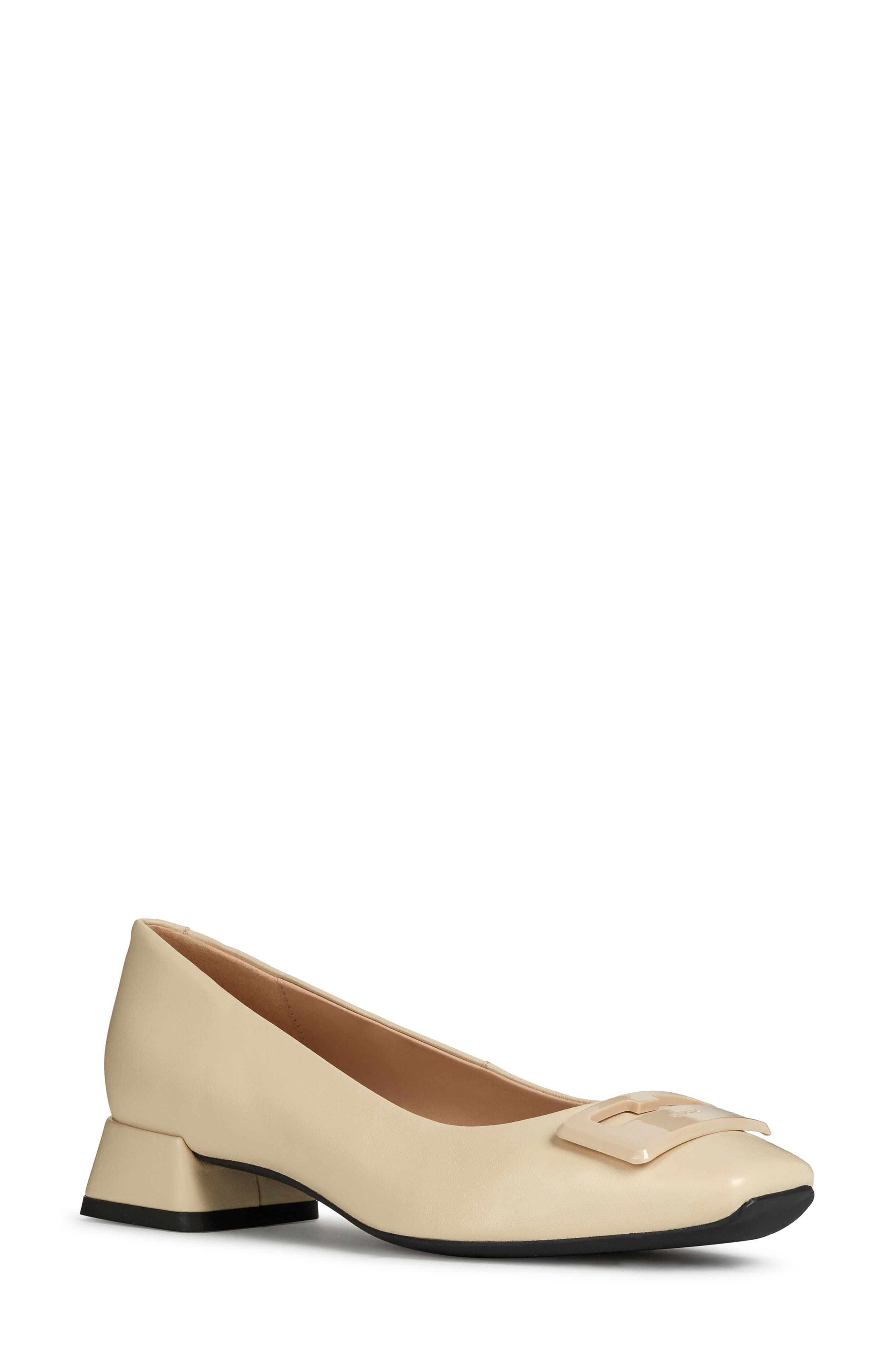 Vivyanne Square Toe Loafer Pump, Main, color, SAND LEATHER
