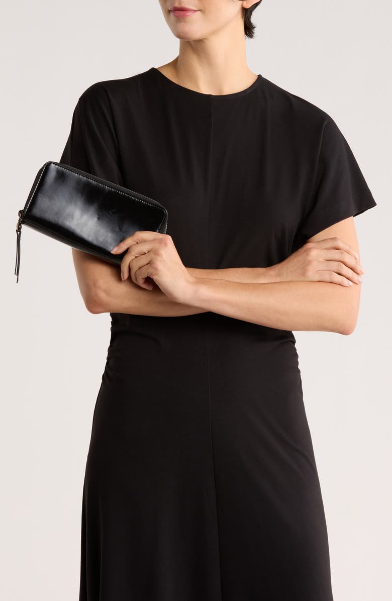 HOBO Dixon Large Zip Wallet, Alternate, color, Black