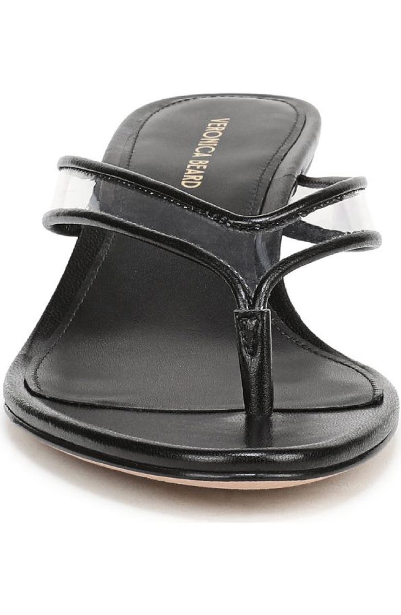 Veronica Beard Clea Wedge Flip Flop, Alternate, color, Clear/ Black