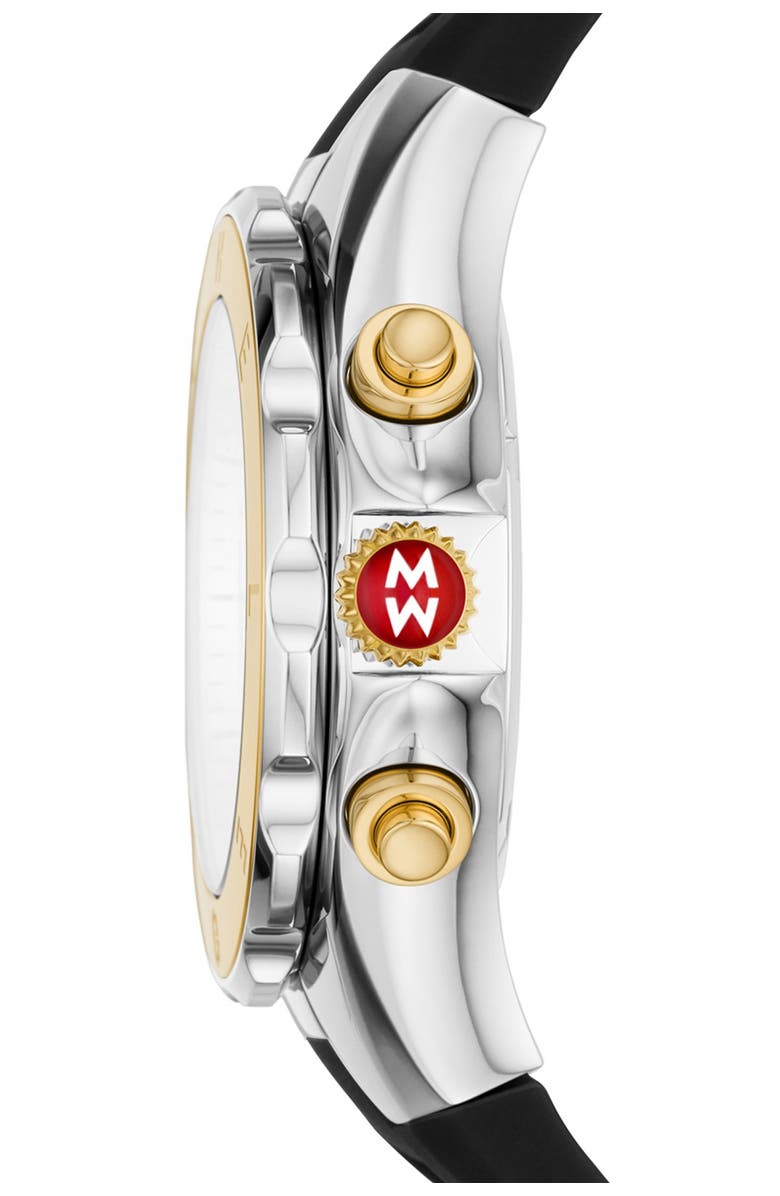 MICHELE Women's Black Tahitan Jelly Bean Watch, 40mm, Alternate, color, 