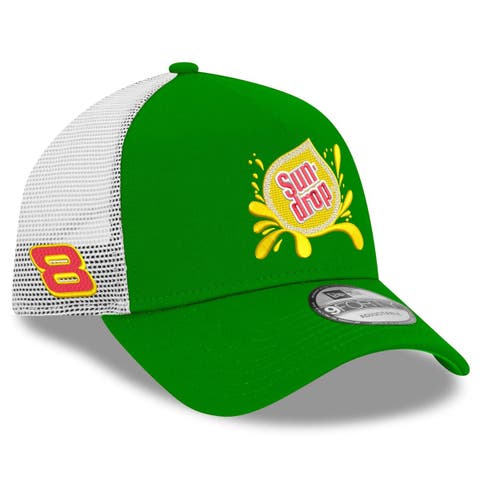 Men's New Era  Green/White Dale Earnhardt Jr. Sun Drop 9FORTY Trucker Adjustable Hat