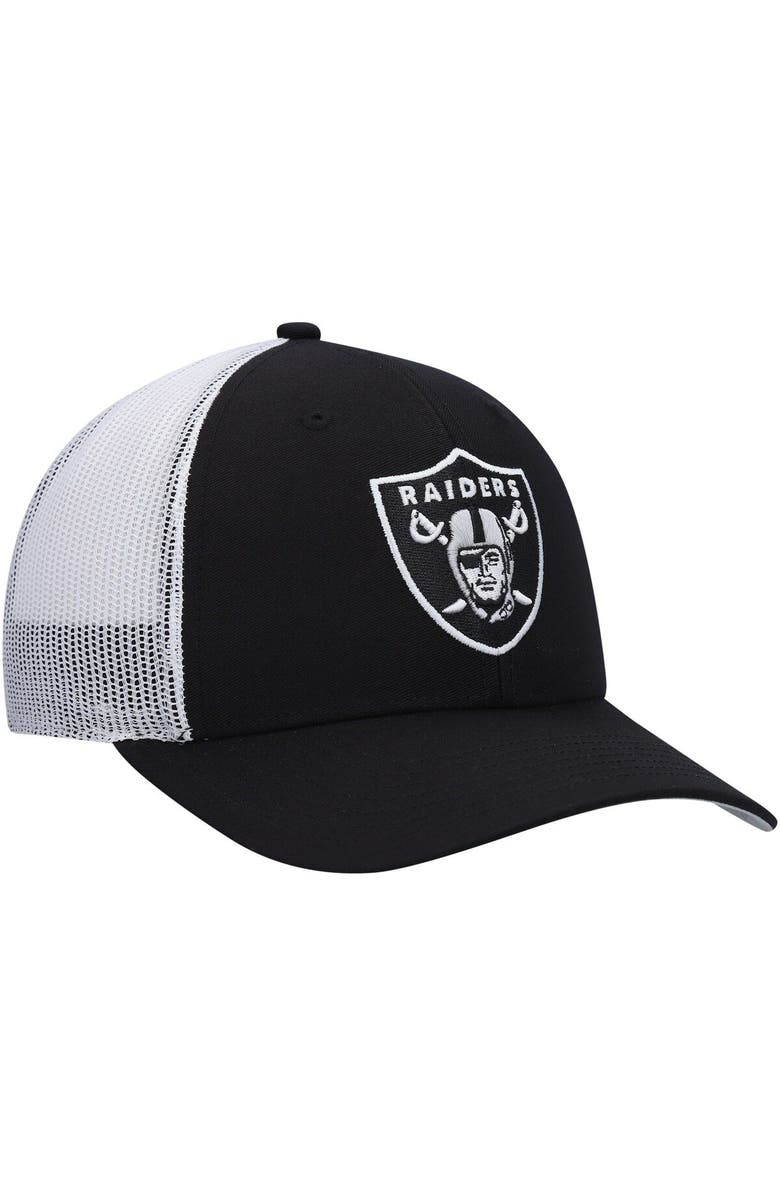 '47 Youth '47 Black/White Las Vegas Raiders Adjustable Trucker Hat, Alternate, color, 