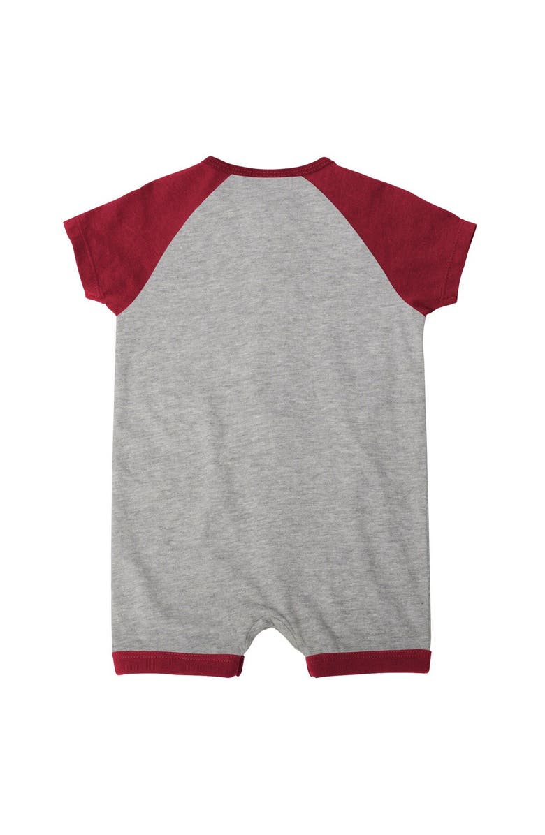 Outerstuff Infant  Heather Gray Arizona Diamondbacks Extra Base Hit Raglan Full-Snap Romper, Alternate, color, 