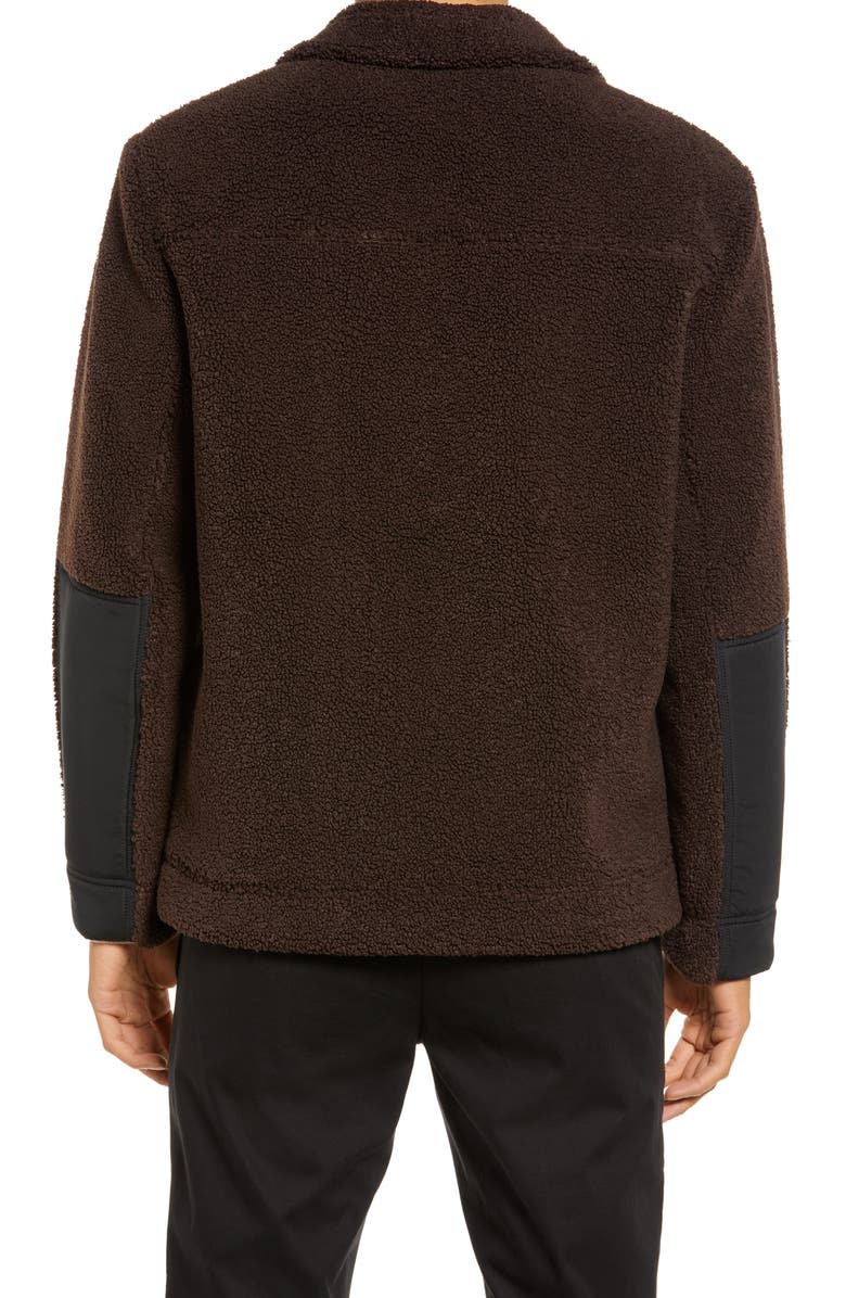 Club Monaco High Pile Fleece Jacket, Alternate, color, 