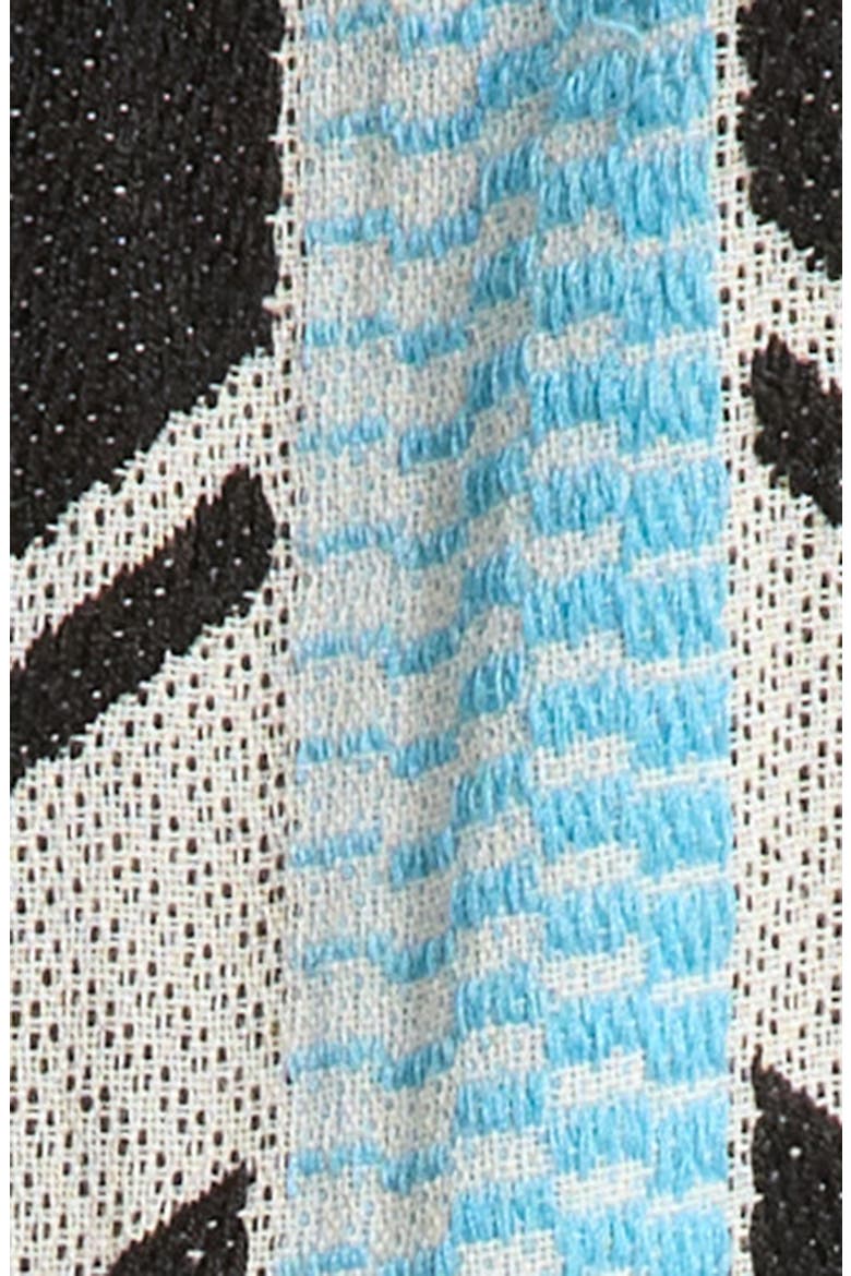Embroidered Strapless Cover-Up Jumpsuit, Alternate, color, NEUTRAL AZTEC