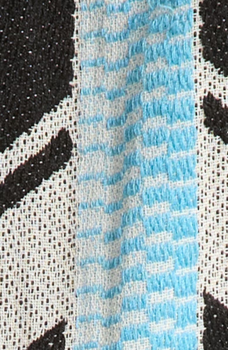 Elan Embroidered Strapless Cover-Up Jumpsuit, Alternate, color, Neutral Aztec