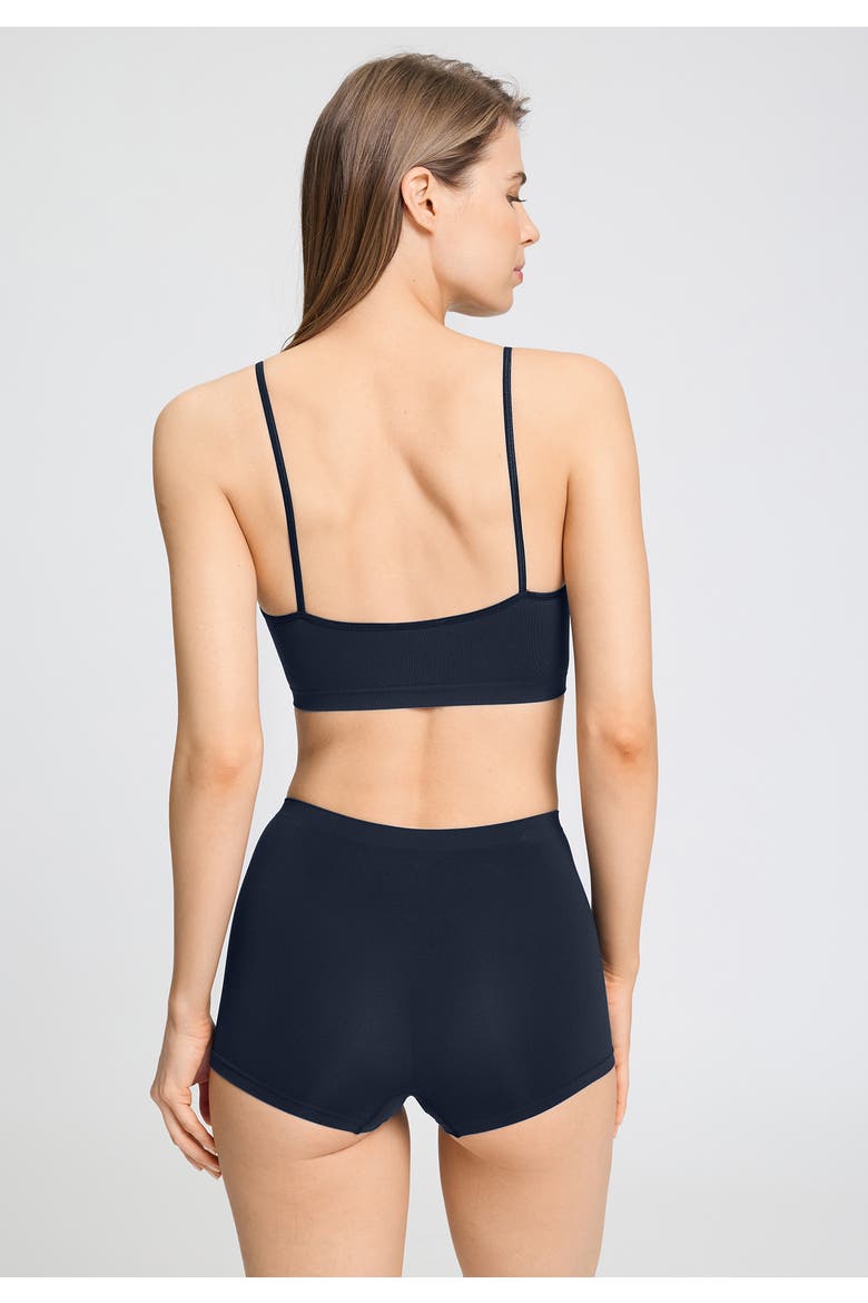 Touch Feeling Spaghetti Crop Top, Alternate, color, Deep Navy