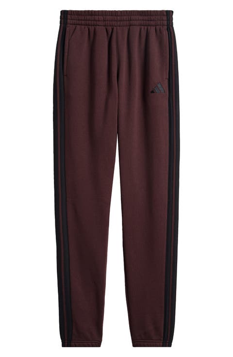 Kids' 3-Stripe Cotton Blend Joggers (Big Kid)