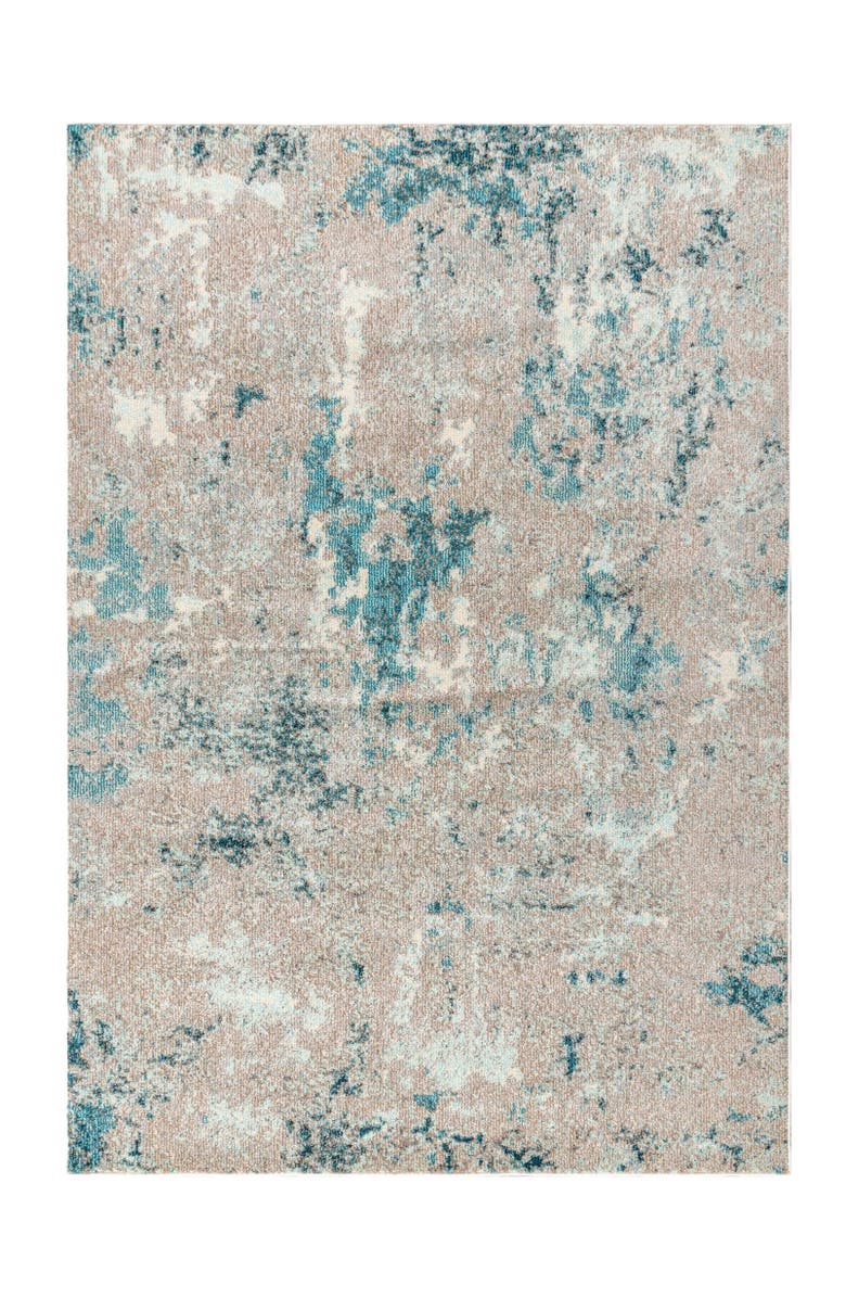 JONATHAN Y Contemporary POP Modern Abstract Vintage Faded Area Rug, Alternate, color, Blue/Gray