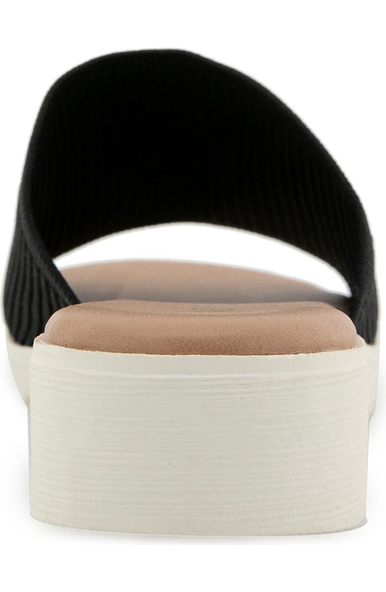 Kensie Ellie Wedge Slide Sandal, Alternate, color, Black