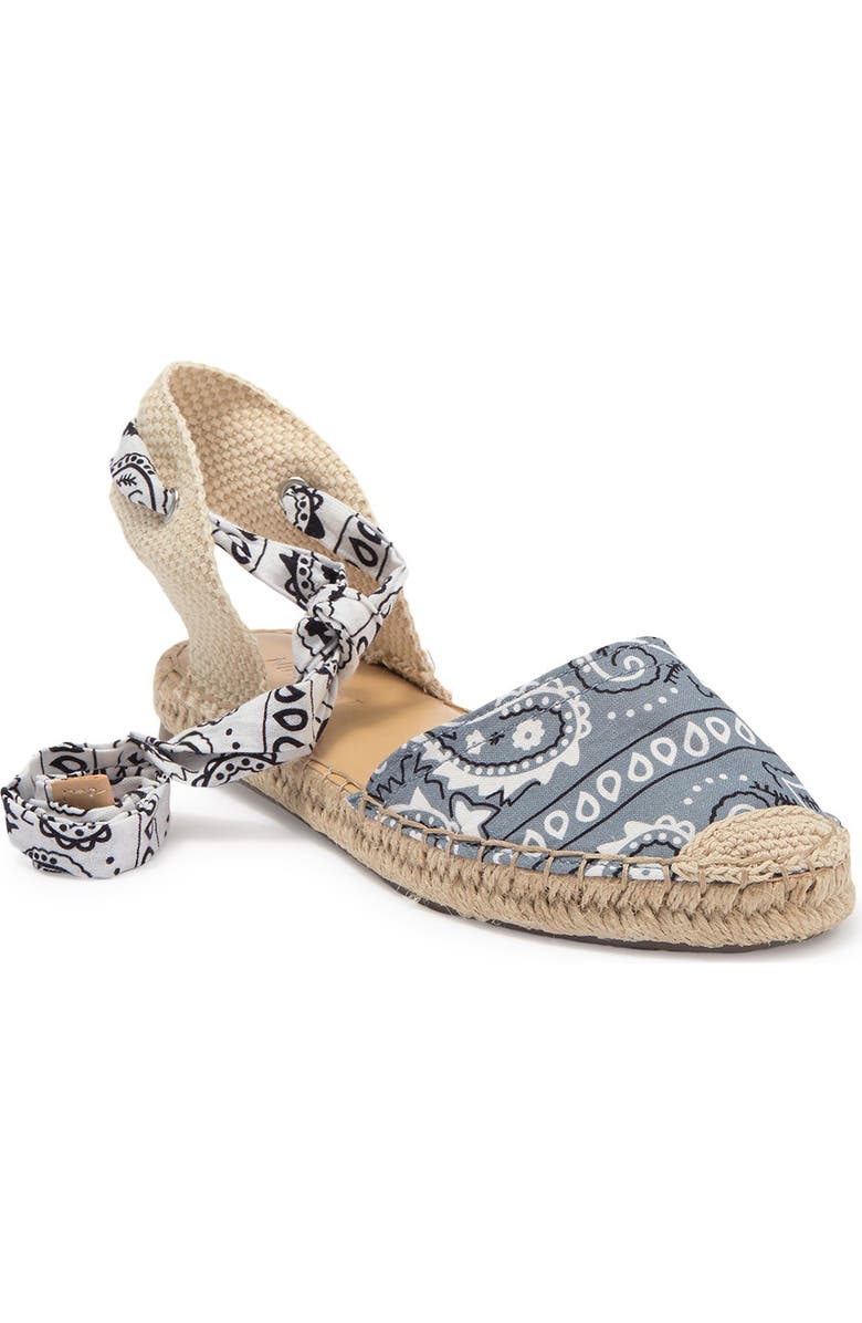 Nine West Meow Bandana Espadrille Flat, Main, color,