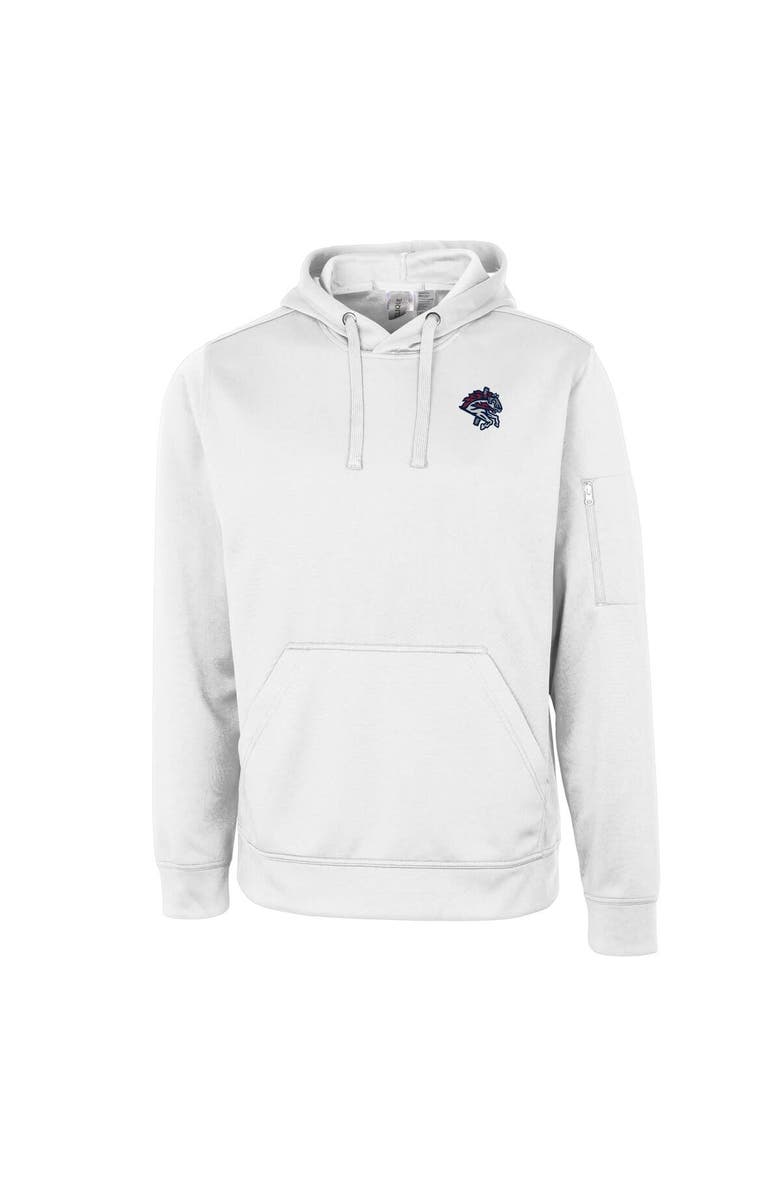 Cutter & Buck Unisex Cutter & Buck White Binghamton Rumble Ponies Clique Lift Eco Performance Pullover Hoodie Sweatshirt, Alternate, color, White