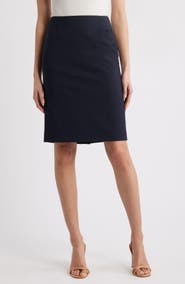BOSS Vileah Wool Pencil Skirt