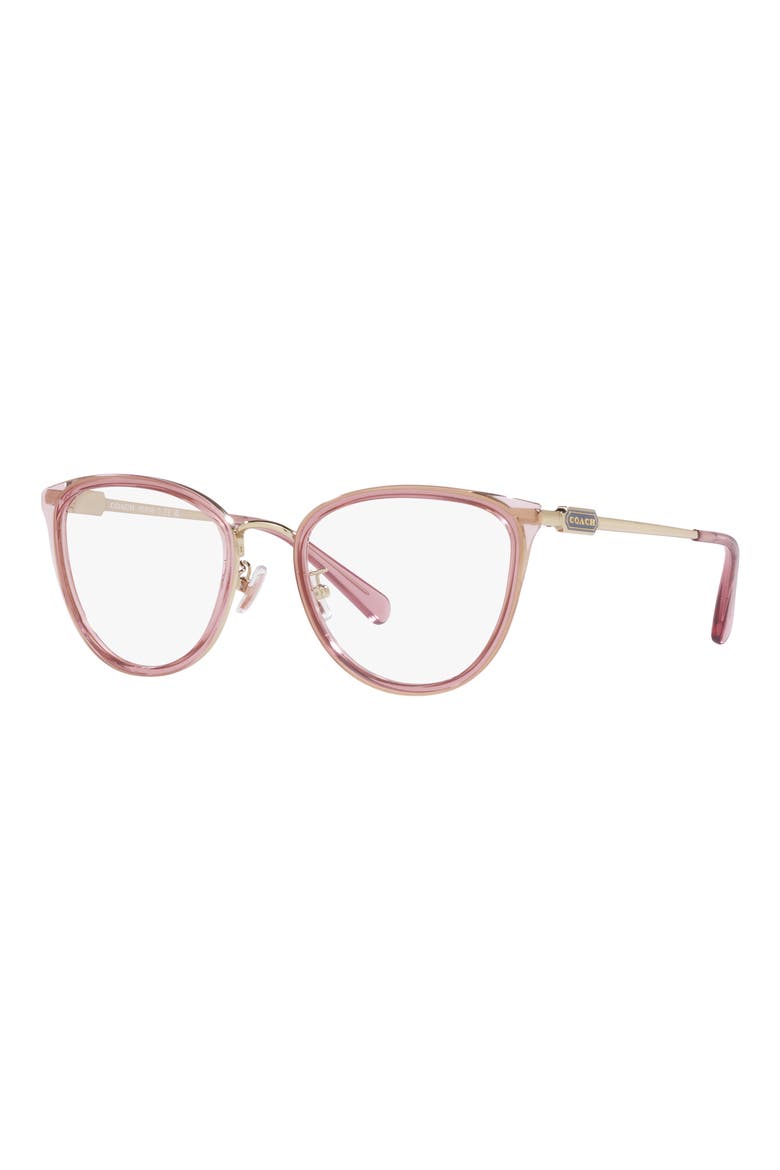 54mm Cat Eye optical glasses, Alternate, color, LIGHT GOLD