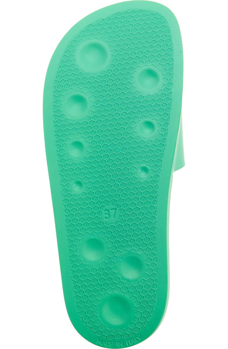 Off-White Logo Pool Slide Sandal, Alternate, color, Green No Color