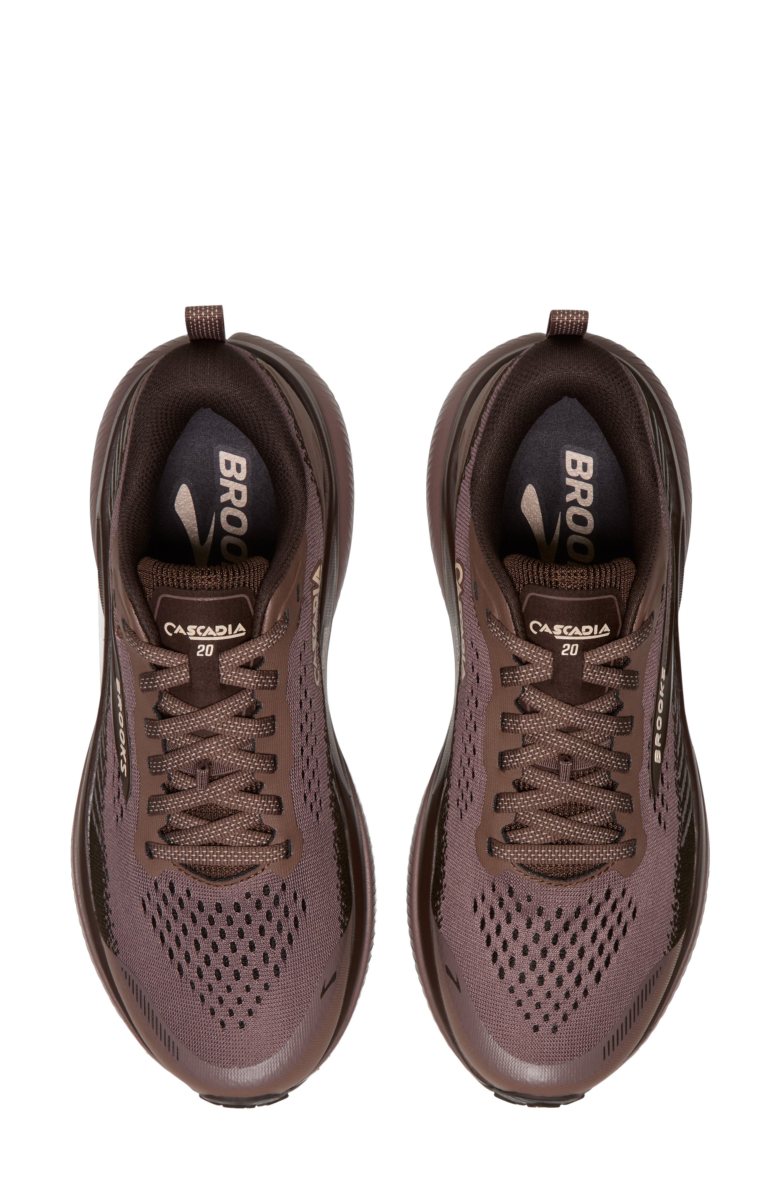 Cascadia 20 Trail Running Shoe, Alternate, color, PEPPERCORN/ COFFEE/ ROSE