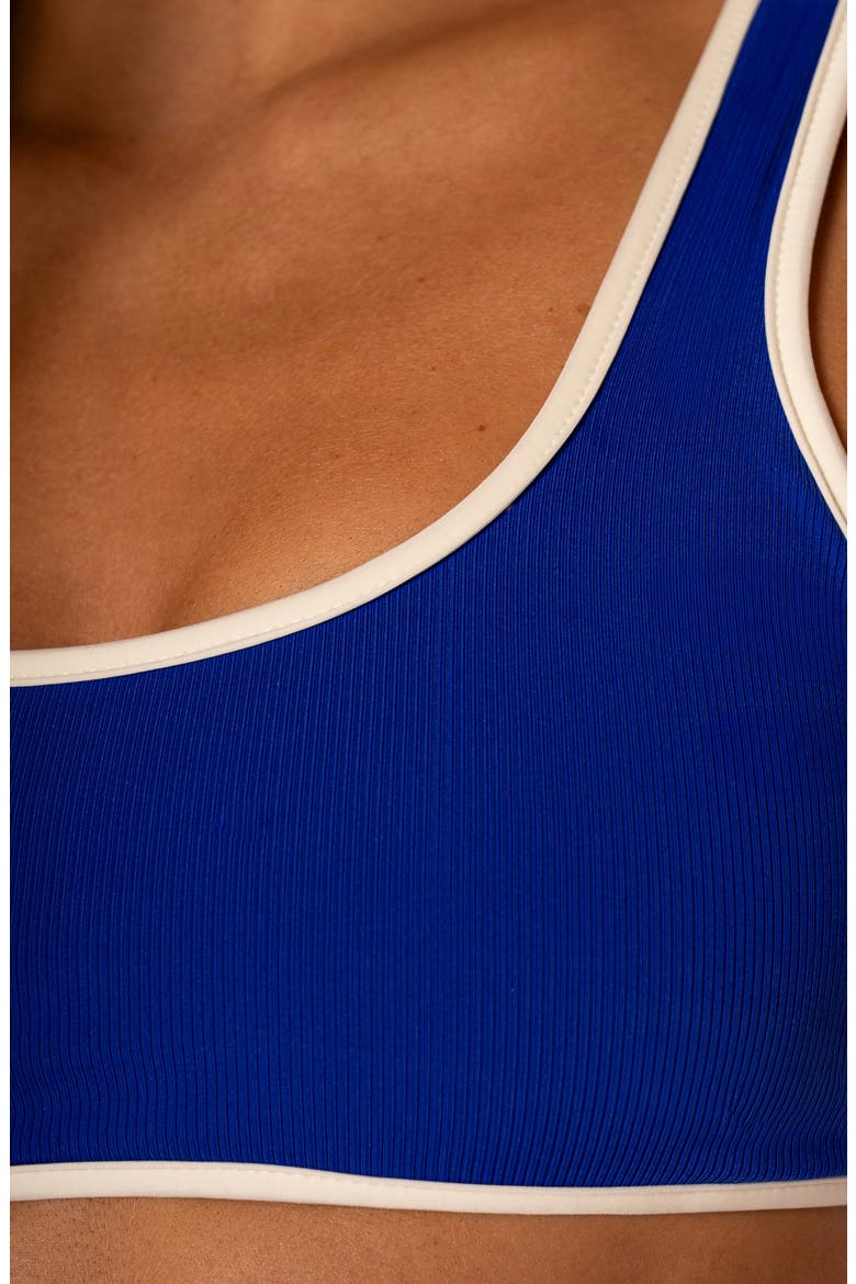 Cobalt Blue Jilly Reversible Bikini Top, Alternate, color, BLUE
