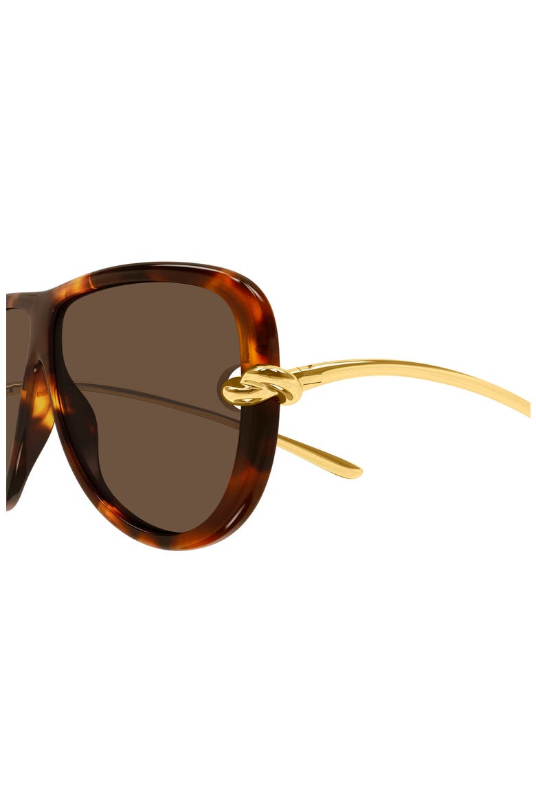 BV1513S 61mm Polarized Gradient Pilot Sunglasses, Alternate, color, HAVANA