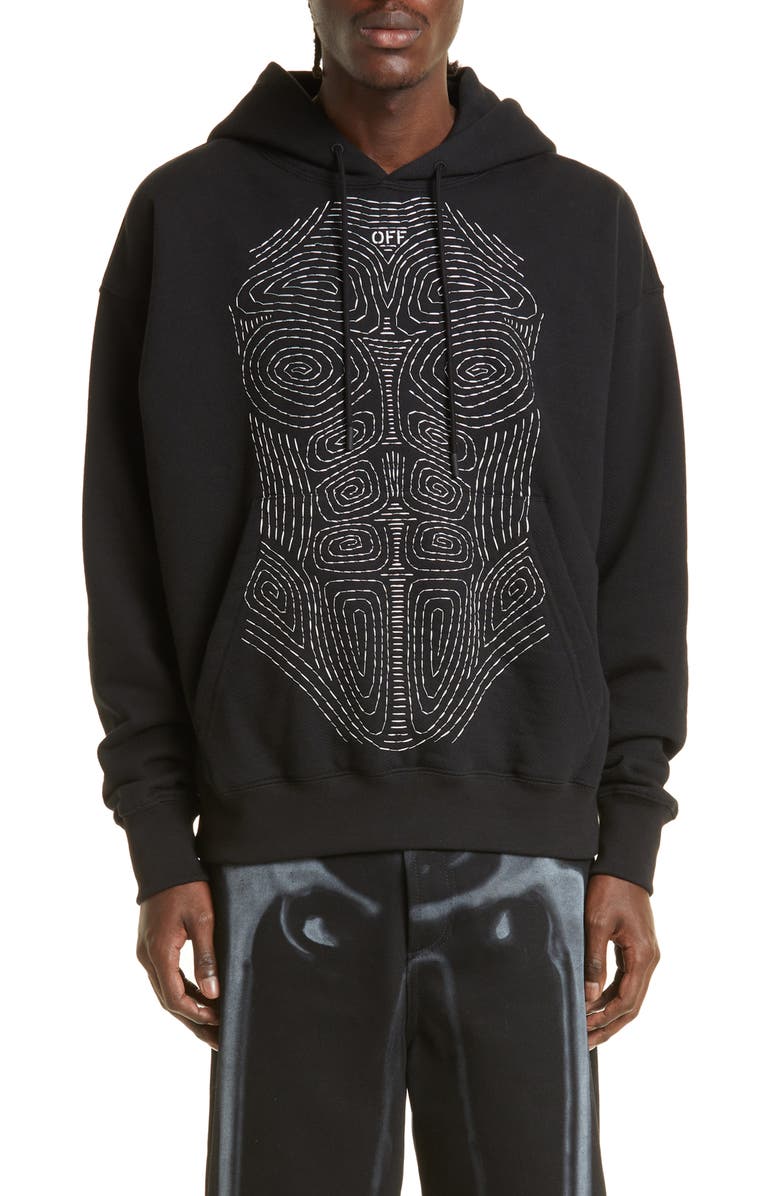 Off-White Body Stitch Skate Hoodie, Main, color, 
