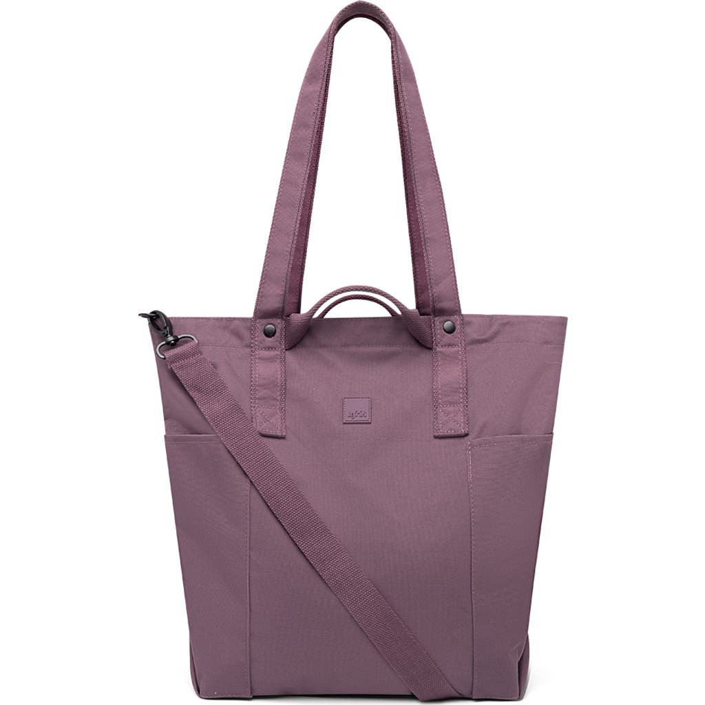 Lefrik Raw Tote Bag In Burgundy