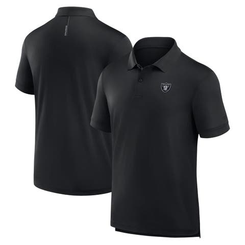 Men's Fanatics Black Las Vegas Raiders Front Office Move Mono Polo