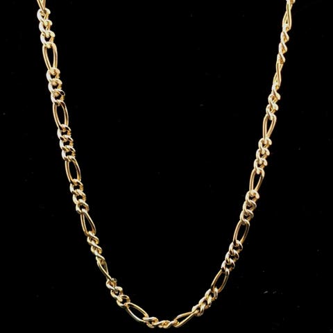 14K Figaro Link 4mm 22in Chain Necklace