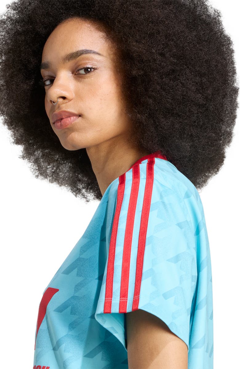 adidas Graphic Print Football Jersey, Alternate, color, Blue