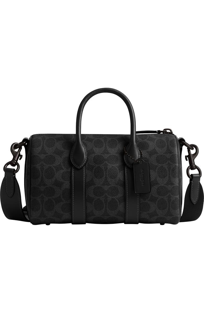 COACH Compass Signature 25 Coated Canvas Duffle Bag, Main, color,