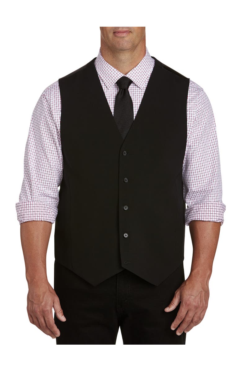Synrgy by DXL Big & Tall Vest, Main, color, Black