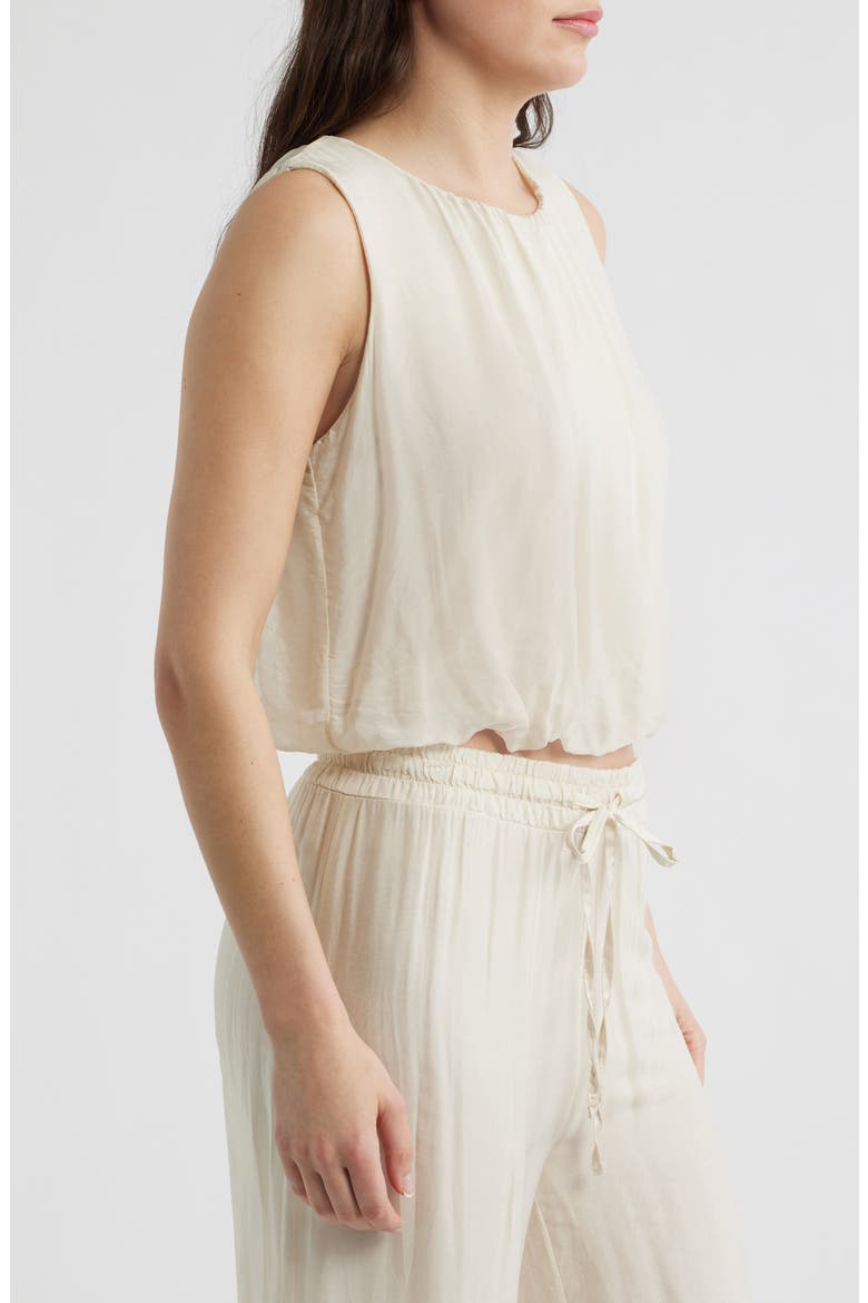 Strada Bubble Sleeveless Top, Alternate, color, ECRU