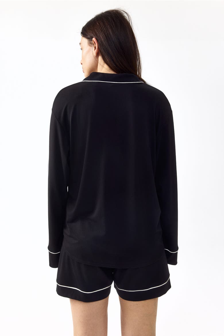Mama Before & After Viscose-blend Pyjamas, Alternate, color, Black