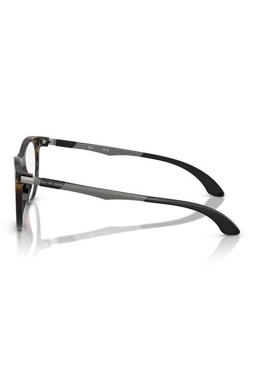 Ray Ban Ray-ban Kids' 47mm Phantos Optical Glasses In Havana