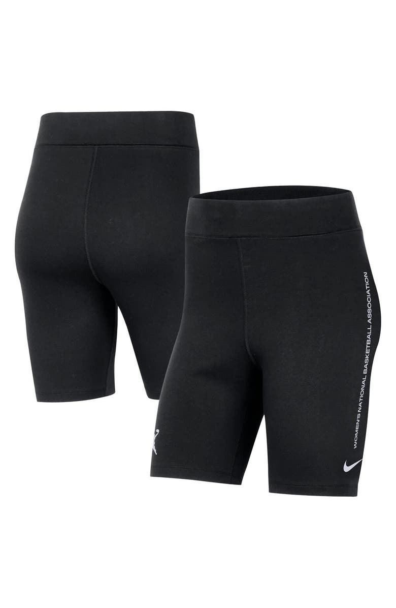Nike Women's Nike Black WNBA Team 13 Tri-Blend 8" Biker Shorts, Main, color, Black