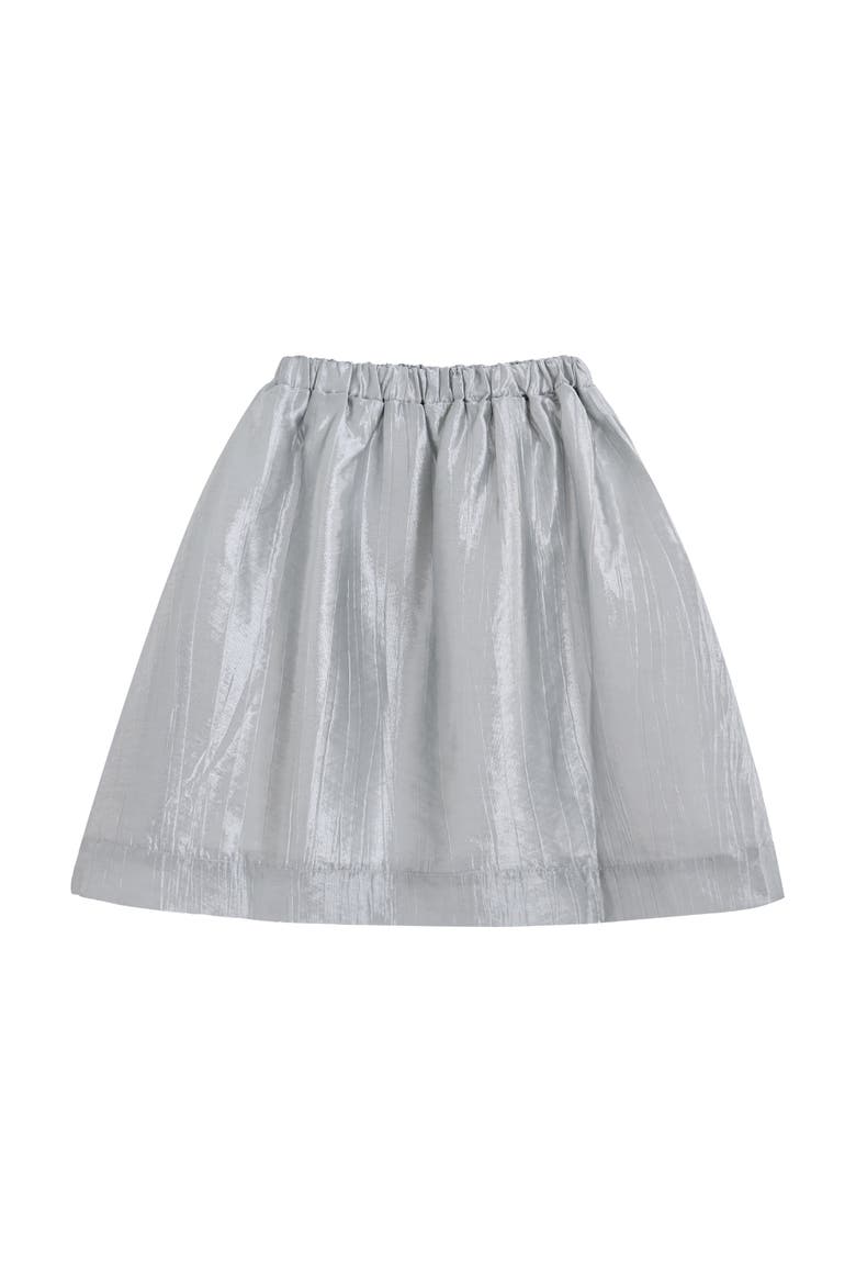 Nerissa Bloom Skirt Set, Alternate, color, Silver