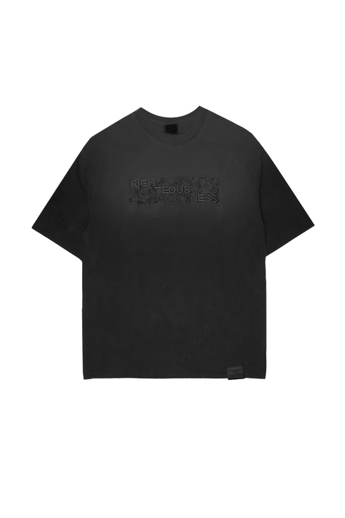 Cross Colours Atelier Righteousness Fray T-Shirt in Smoke  product