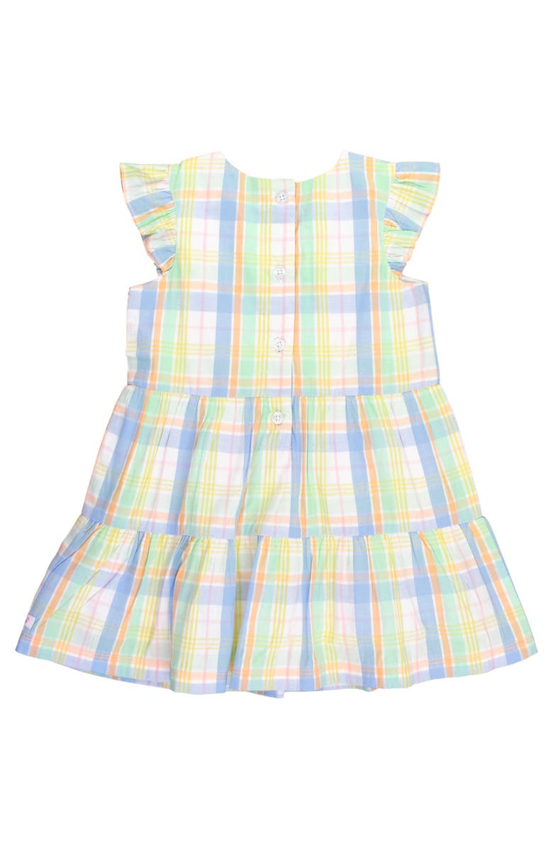RuffleButts Girls Flutter Sleeve Tiered Dress, Alternate, color, 