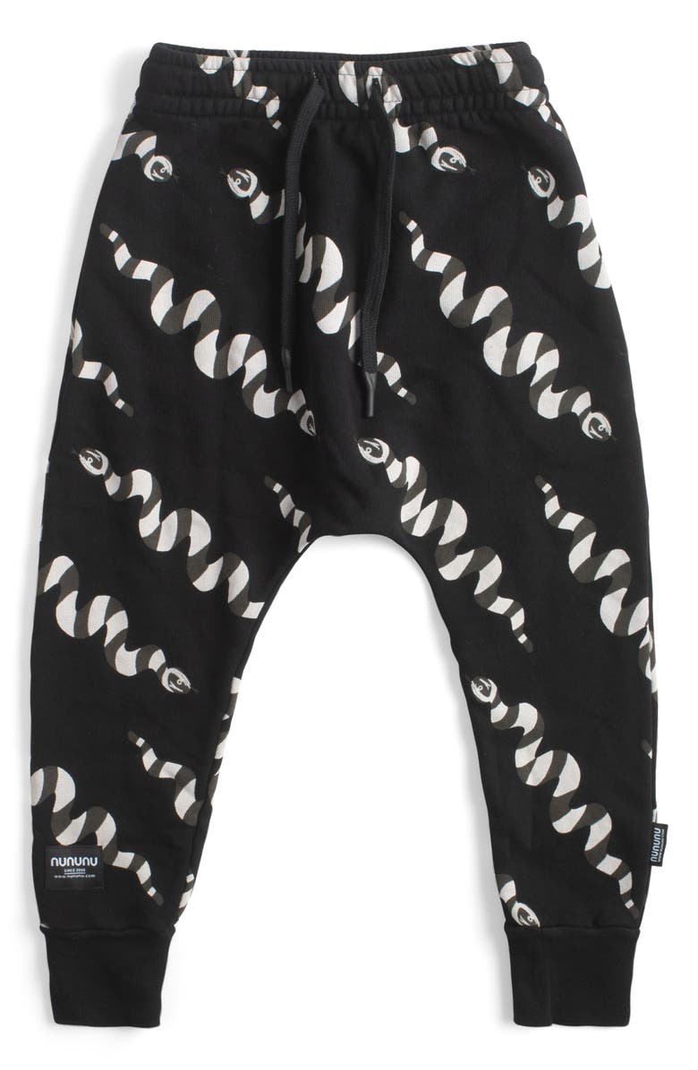 Nununu Kids' Stripey Snakes Baggy Sweatpants, Main, color,