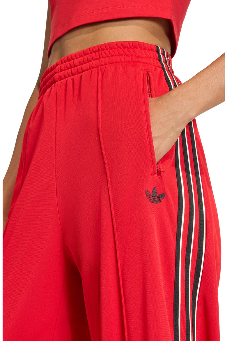 Loose Wide Leg Track Pants, Alternate, color, BETTER SCARLET/ BLACK