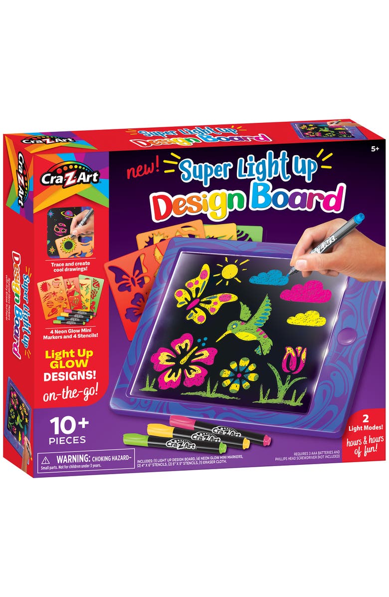 CRA-Z-ART Super Lightup Design Board Art Kit, 10 Pieces, Main, color, Multicolored