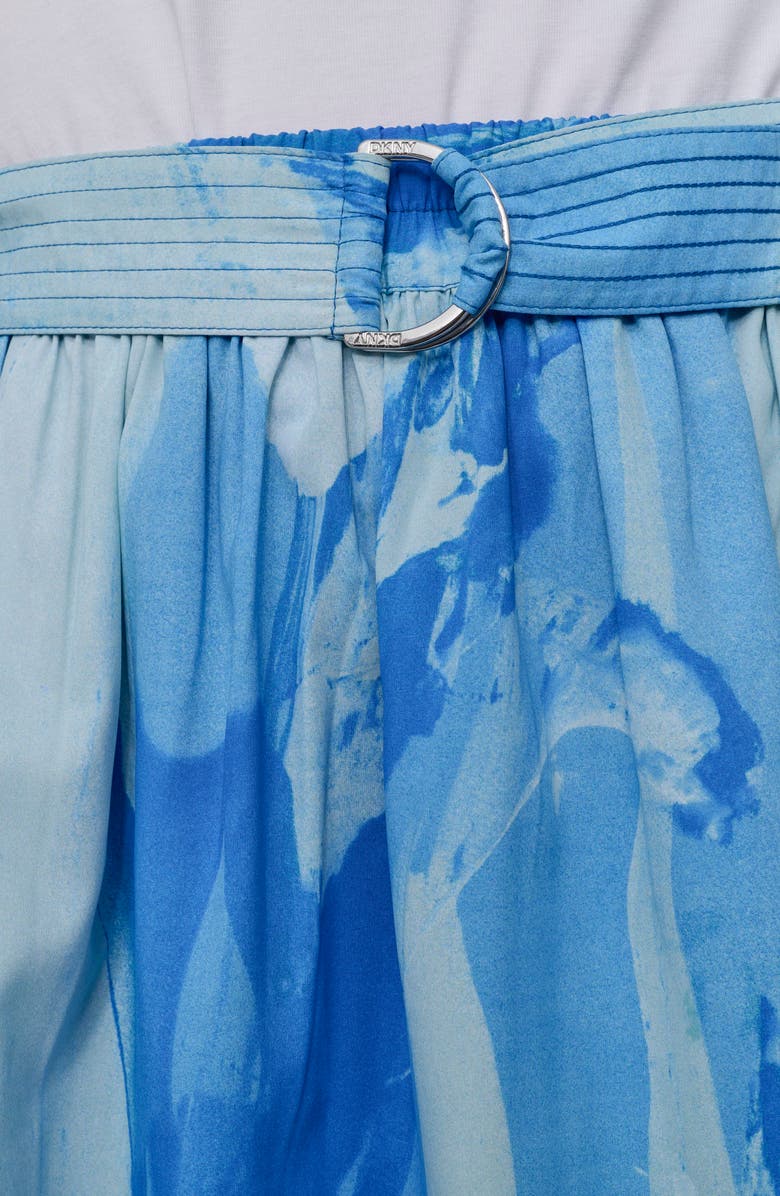 DKNY Belted Parachute Midi Skirt, Alternate, color, 
