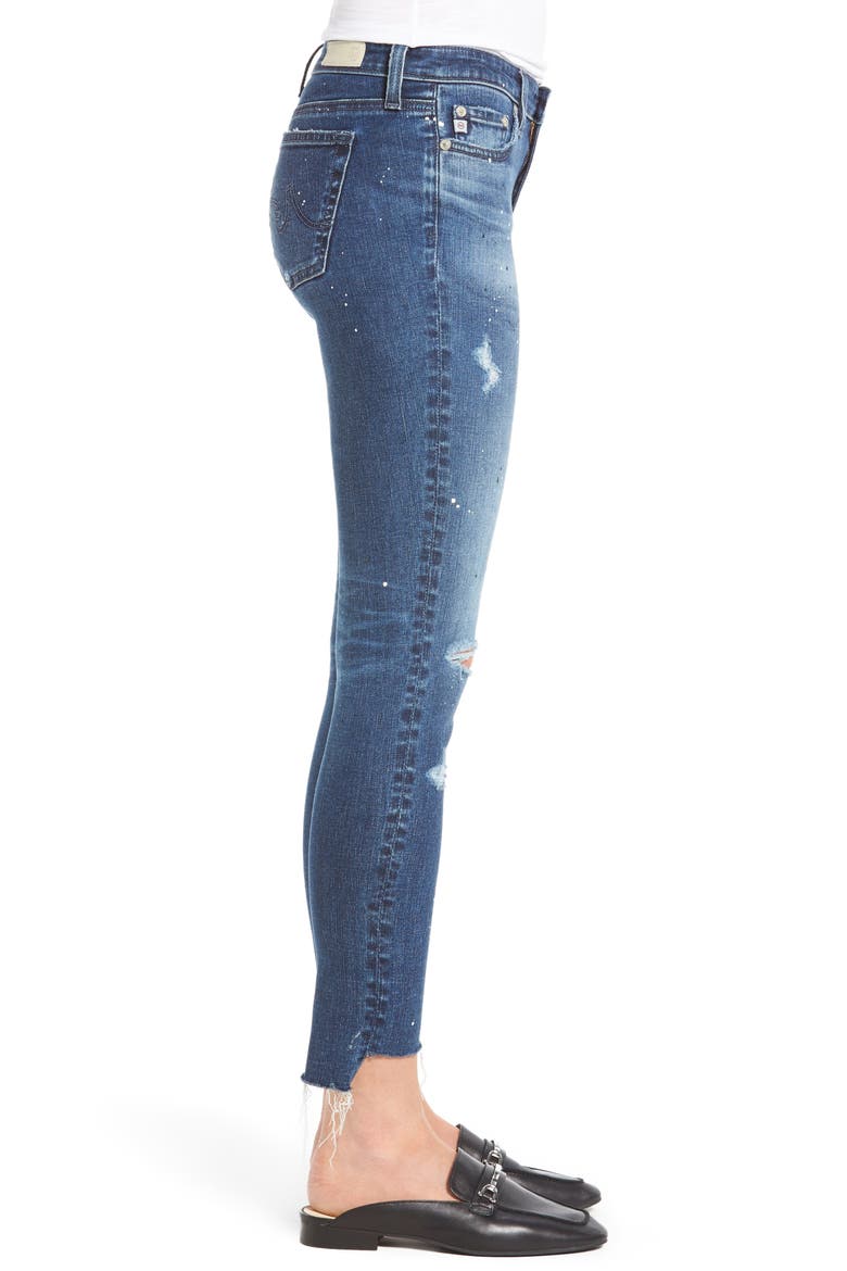 The Legging Step Hem Ankle Skinny Jeans, Alternate, color, 10 YEARS BEATNIK