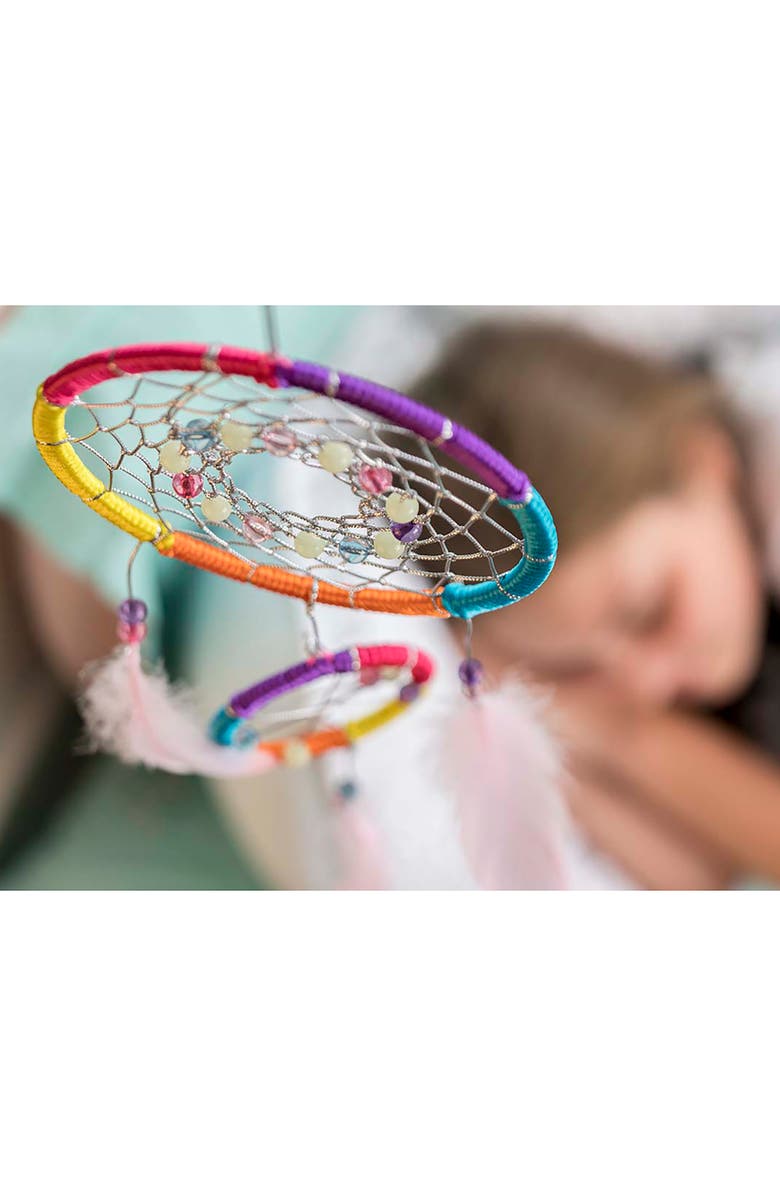 4M KidzMaker Make Your Own Dream Catcher Craft Kit, Alternate, color, Multicolored