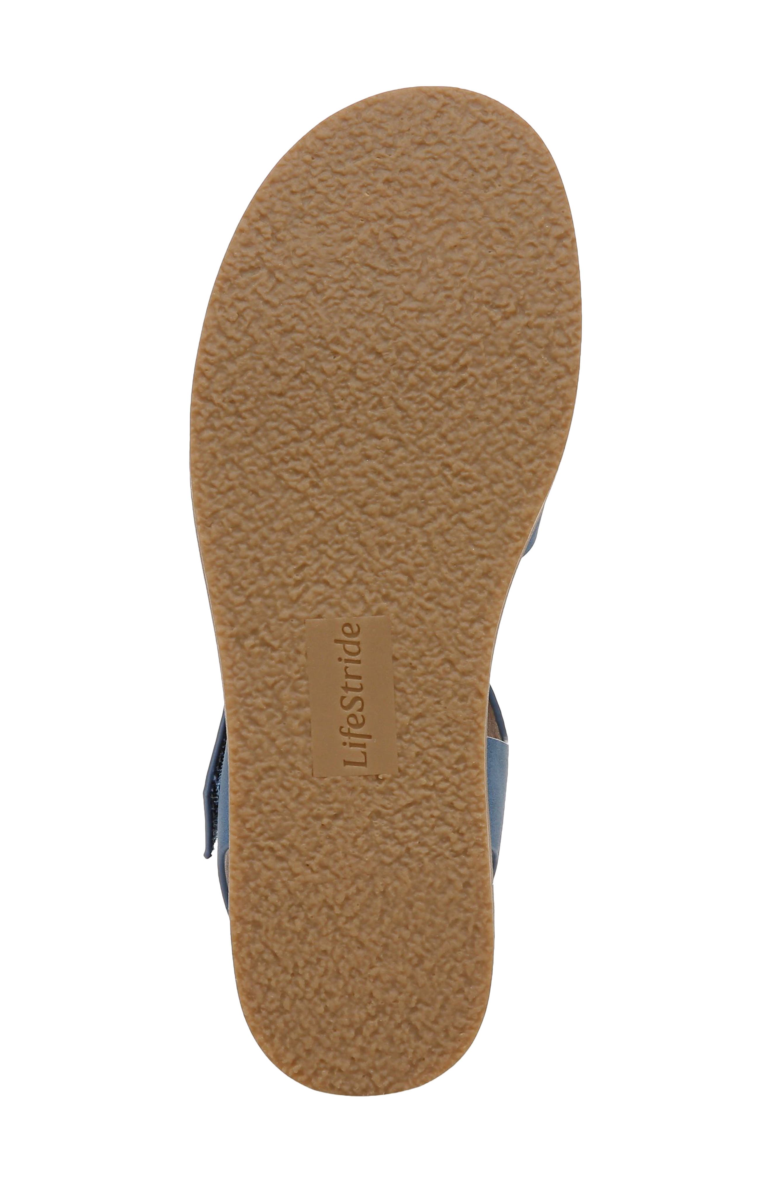 LifeStride Wren Ankle Strap Platform Sandal - Multiple Widths Available, Alternate, color, Blue